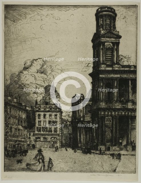 Saint Sulpice, Paris: La Grande Tour, 1900. Creator: Donald Shaw MacLaughlan.