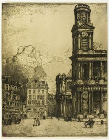 Saint Sulpice, Paris: La Grande Tour, 1900. Creator: Donald Shaw MacLaughlan