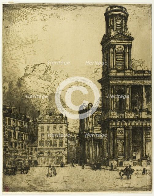 Saint Sulpice, Paris: La Grande Tour, 1900. Creator: Donald Shaw MacLaughlan.