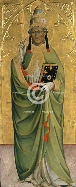 Saint Pope, ca 1400. Artist: Cennini, Cennino d'Andrea (c. 1360-c. 1440)