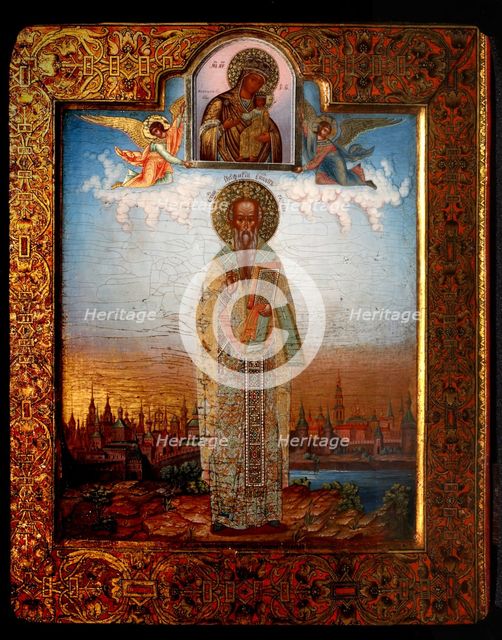 Saint Porphyrius of Gaza, End of 19th cen.. Artist: Chirikov, Osip Semionovich (?-1903)