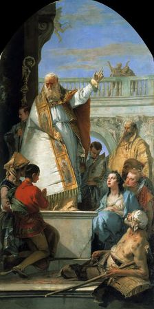 Saint Patrick, Bishop of Ireland, ca 1746. Creator: Tiepolo, Giambattista (1696-1770)