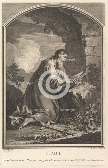 Saint Paul, 1726. Creator: Michel Aubert.