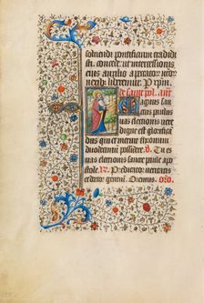 Saint Paul with an Open Book; Book of Hours, about 1440-1450. Creator: Workshop of the Bedford Master