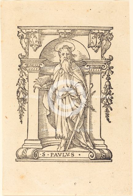 Saint Paul with Book and Sword. Creator: Hans Holbein the Younger.