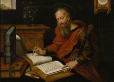 Saint Paul writing, 1525-1550. Creator: Master with the Parrot