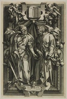 Saint Paul and Saint Peter, c. 1545. Creator: Rene Boyvin