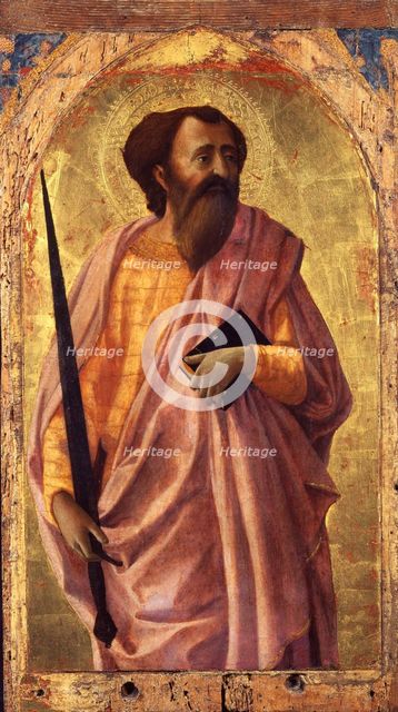 Saint Paul. From the Altarpiece for the Santa Maria del Carmine in Pisa, 1426.