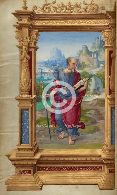 Saint Paul; Getty Epistles, about 1528-1530. Creator: Master of the Getty Epistles.