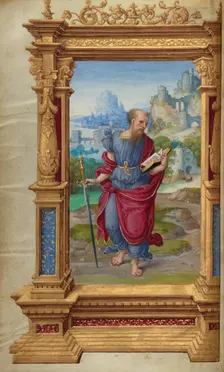 Saint Paul; Getty Epistles, about 1528-1530. Creator: Master of the Getty Epistles