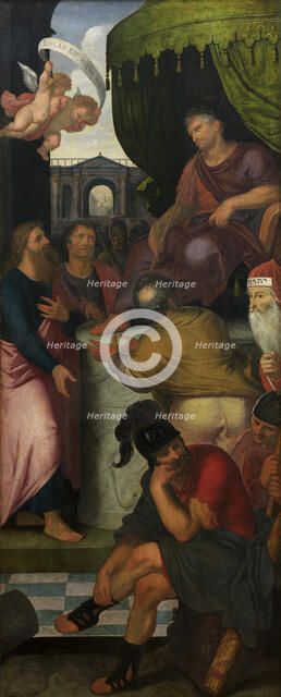 Saint Paul in Front of Proconsul Felix van Caesarea, 1602. Creator: Otto Van Veen.