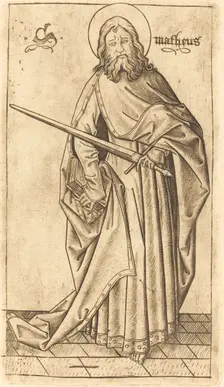 Saint Paul (?) or Saint Matthew (?), c. 1470/1480. Creator: Israhel van Meckenem