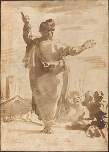 Saint Paul Preaching. Creator: Agostino Carracci