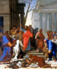 Saint Paul Preaching at Ephesus 1649. Artist: Eustache Le Sueur