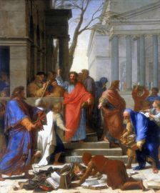 Saint Paul Preaching at Ephesus 1649. Artist: Eustache Le Sueur