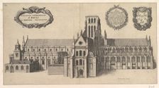 Saint Paul's, South side (Ecclesiae Cathedralis St. Pauli, A Meridi Prospectus), 1658. Creator: Wenceslaus Hollar