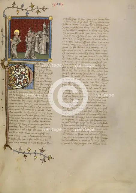 Saint Paul Speaking to the Romans, about 1360-1370. Creator: Master of Jean de Mandeville.