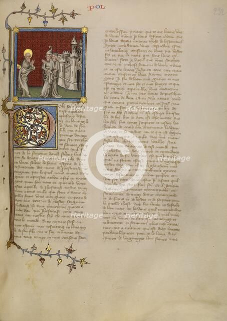 Saint Paul Speaking to the Romans, about 1360-1370. Creator: Master of Jean de Mandeville.