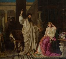 Saint Paul, surprised by Nero at the moment of converting Sabina Poppaea, 1858. Creator: Isidoro Santos Lozano Sirgo