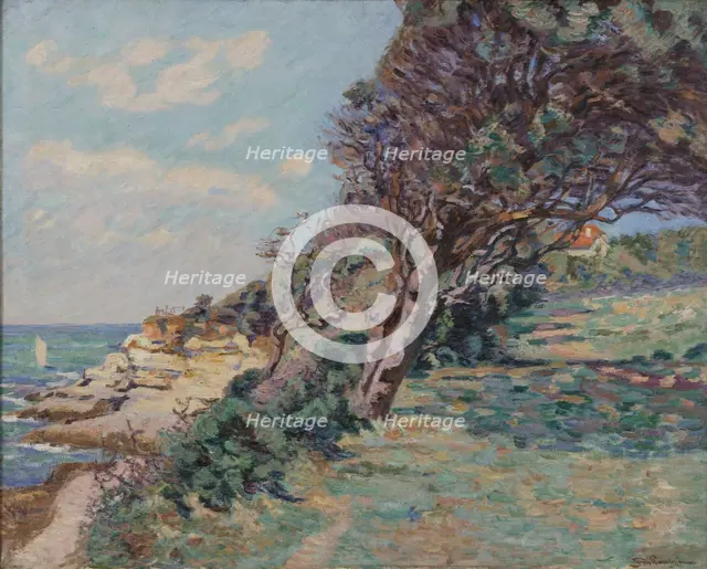 Saint-Palais, Pointe de la Douane, August 92, 10 a.m., 08–1892. Creator: Armand Guillaumin.