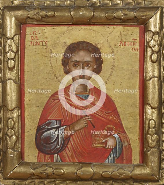 Saint Panteleimon, Cretan icon, 1550-1599. Creator: Unknown.