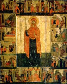 Saint Paraskeva Pyatnitsa with Scenes from Her Life 15th century