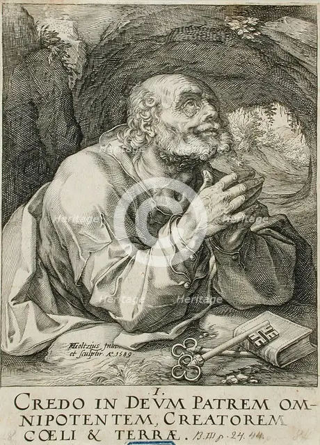 Saint Peter, 1589. Creator: Hendrik Goltzius.