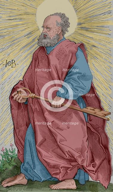 Saint Peter, (1st century BC - 67 AD), 1519, (1877).  Creator: Unknown.