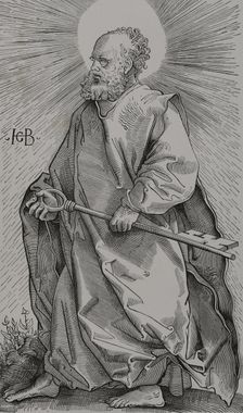 Saint Peter, (1st century BC - 67 AD), one of the apostles of Jesus of Nazareth, 1519 ( 1877). Creator: Unknown