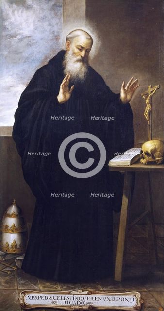 Saint Peter Celestine, Pope, first half of 17th century. Creator: Bartolomé Román.