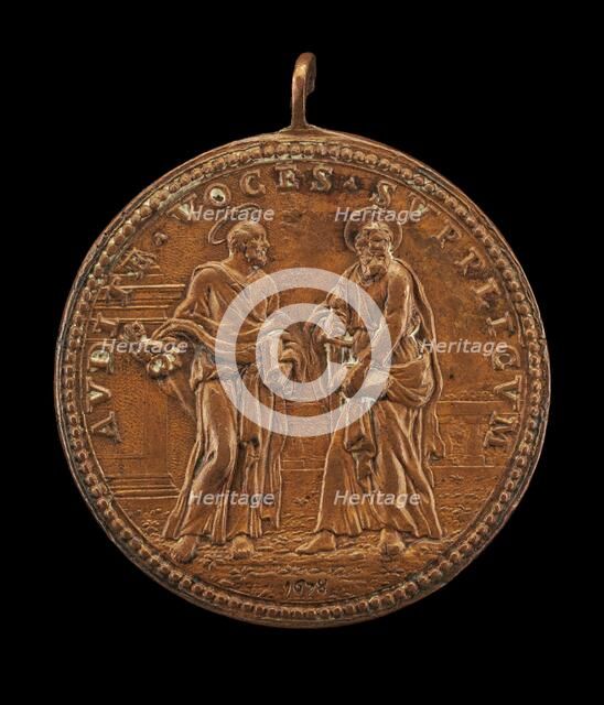Saint Peter and Saint Paul [reverse], 1678. Creator: Giovanni Martino Hamerani.