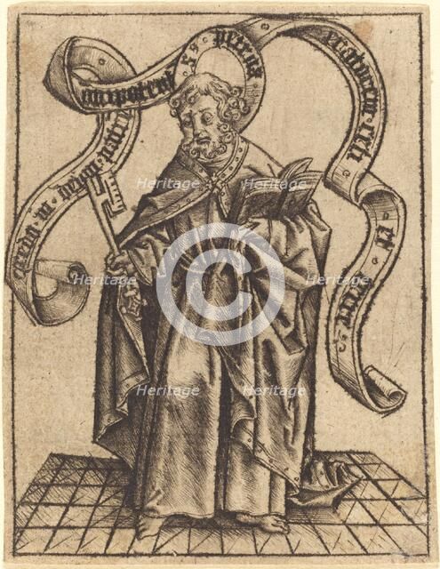 Saint Peter, c. 1465. Creator: Master of the Berlin Passion.