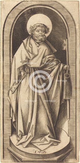 Saint Peter, c. 1490/1503. Creator: Israhel van Meckenem.