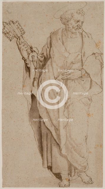 Saint Peter, c1575. Creator: Orazio Samacchini.