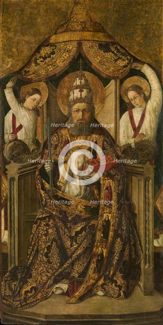 Saint Peter Enthroned. Artist: Osona (Orsona), Rodrigo de (active 1465-1514)
