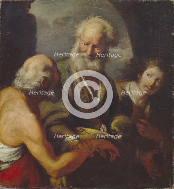 Saint Peter healing a paralytic. Artist: Strozzi, Bernardo (1581-1644)