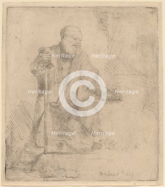 Saint Peter in Penitence, 1645. Creator: Rembrandt Harmensz van Rijn.