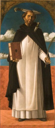 Saint Peter Martyr, c1485-1490. Creator: Bellini; Giovanni (1430-1516)