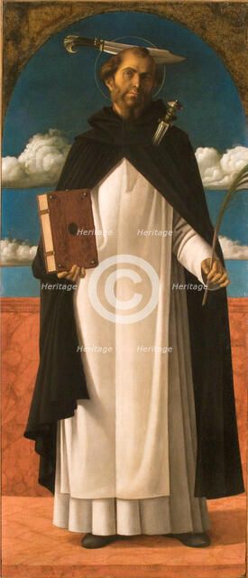 Saint Peter Martyr, c1485-1490. Creator: Bellini; Giovanni (1430-1516).