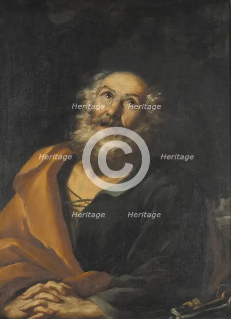 Saint Peter Penitent, 1665-1668. Creator: Girolamo Troppa.