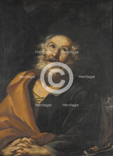 Saint Peter Penitent, 1665-1668. Creator: Girolamo Troppa.