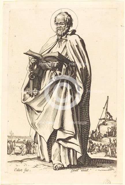 Saint Peter, published 1631. Creator: Jacques Callot.