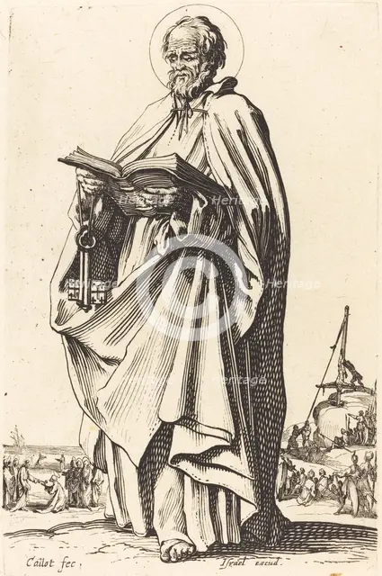 Saint Peter, published 1631. Creator: Jacques Callot.
