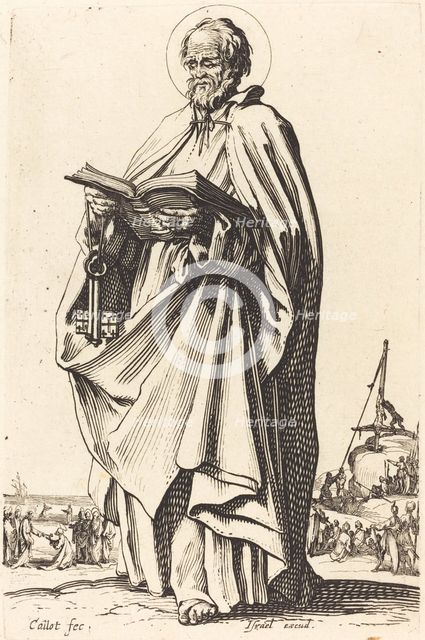 Saint Peter, published 1631. Creator: Jacques Callot.