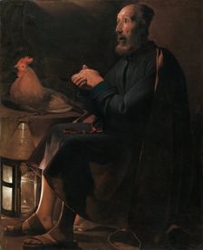 Saint Peter Repentant, 1645. Creator: Georges de La Tour (French, 1593-1652)