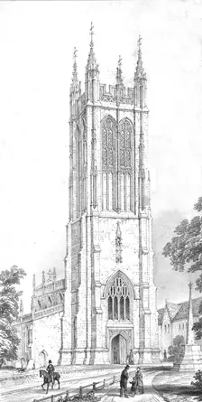 Saint Peter's Church, Evercreech, Somerset, c1850s