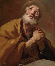 Saint Peter weeping, c1700. Creator: Luca Giordano
