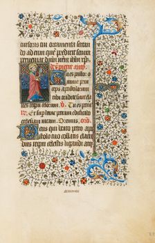 Saint Peter with the Key of Heaven; Book of Hours, about 1440-1450. Creator: Workshop of the Bedford Master