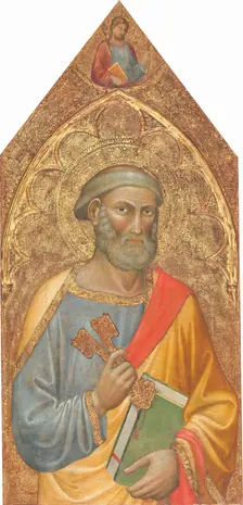 Saint Peter, with Saint James Major above, [left panel], c. 1415/1420. Creator: Martino di Bartolomeo di Biagio