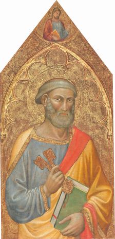 Saint Peter, with Saint James Major above, [left panel], c. 1415/1420. Creator: Martino di Bartolomeo di Biagio